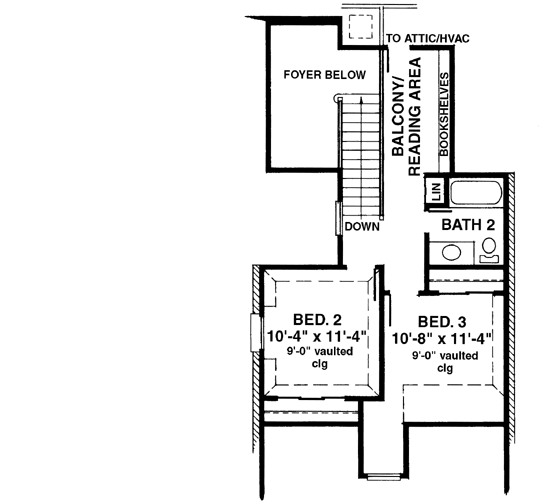 Upper/Second Floor Plan: 58-377
