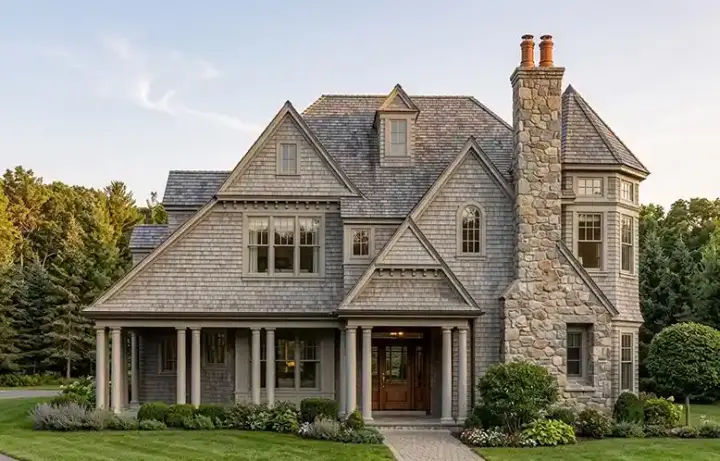 English Country house plans 58-379 - front exterior, 2,972 sq ft, 3 bed, 4 bath house plans | Monster House Plans