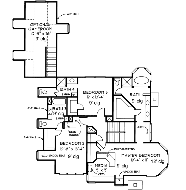 Upper/Second Floor Plan:58-379