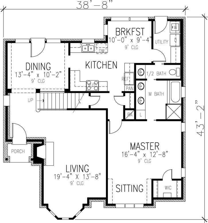 Main Floor Plan: 58-381