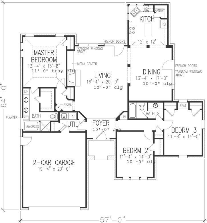 Main Floor Plan: 58-382