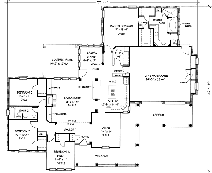 Main Floor Plan: 58-383