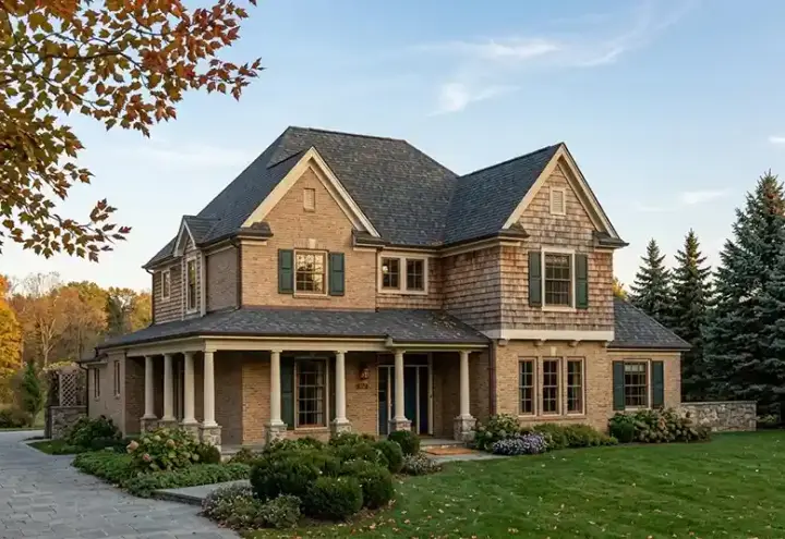 Country house plans 58-386 - front exterior, 3,044 sq ft, 4 bed, 3 bath house plans | Monster House Plans