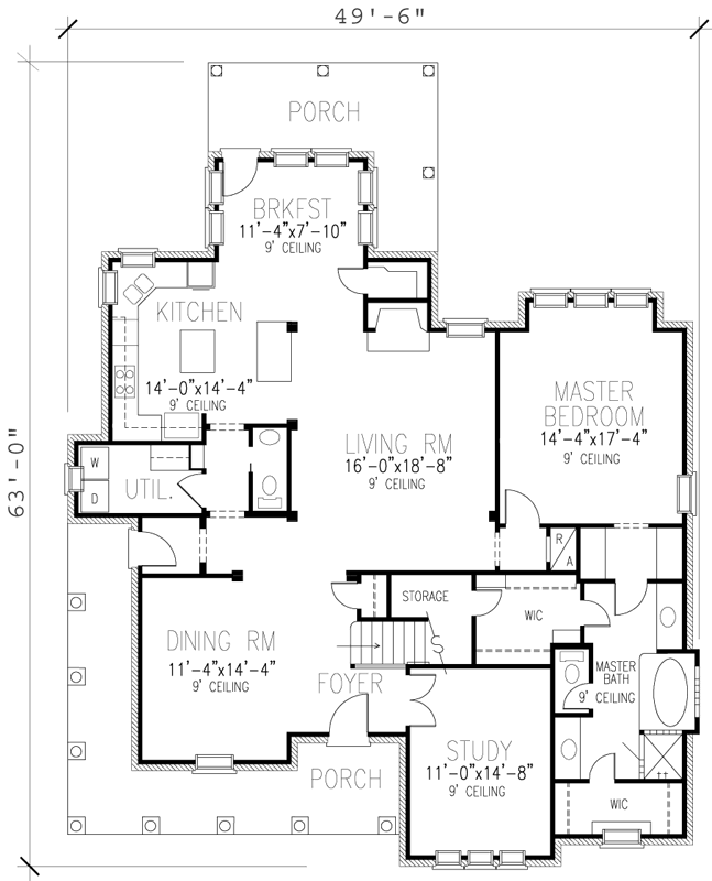 Main Floor Plan: 58-386