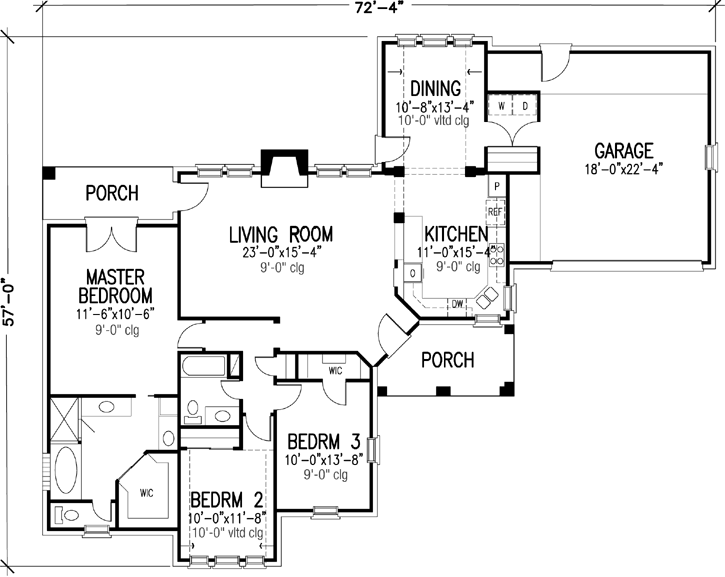 Main Floor Plan: 58-389