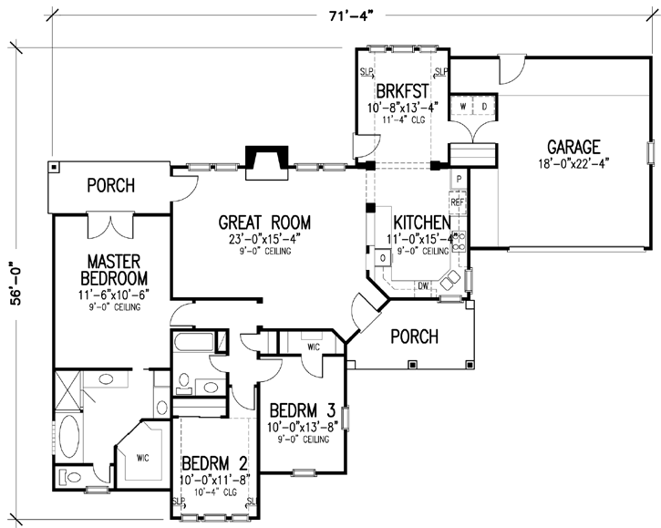 Main Floor Plan: 58-390