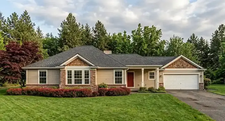 Traditional house plans 58-391 - front exterior, 1,745 sq ft, 3 bed, 2 bath house plans | Monster House Plans