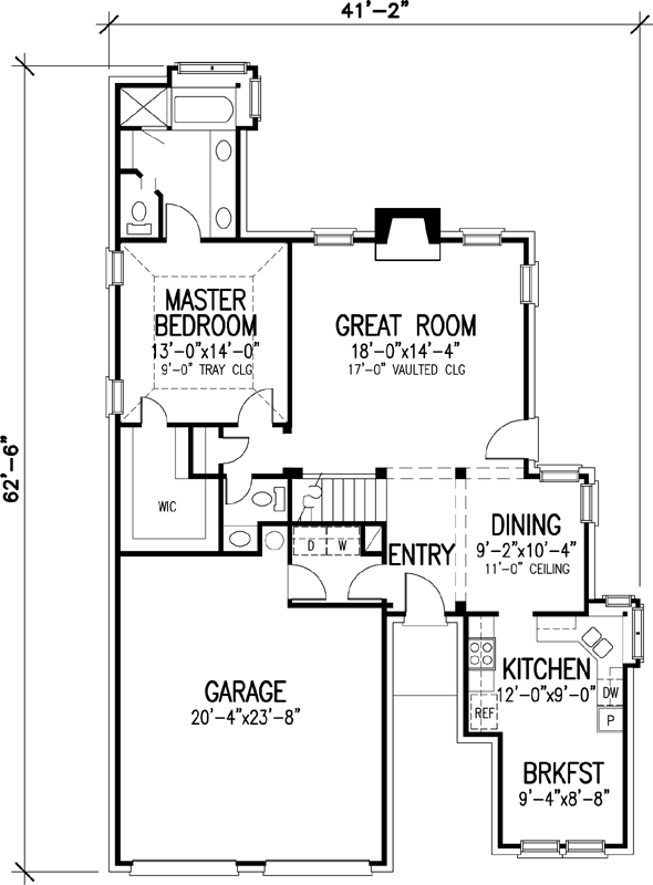 Main Floor Plan: 58-392