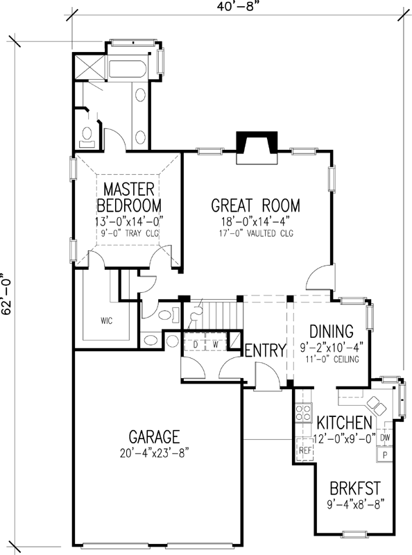 Main Floor Plan: 58-393