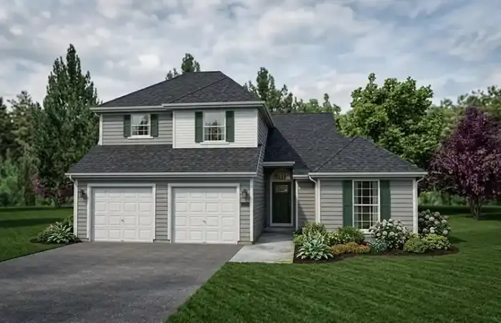 Traditional house plans 58-394 - front exterior, 1,820 sq ft, 3 bed, 2 bath house plans | Monster House Plans