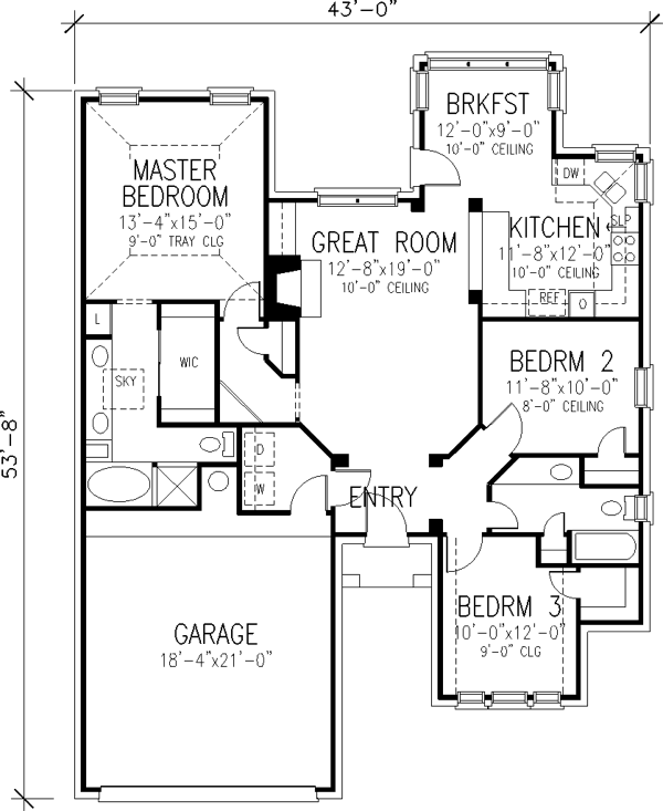 Main Floor Plan: 58-395