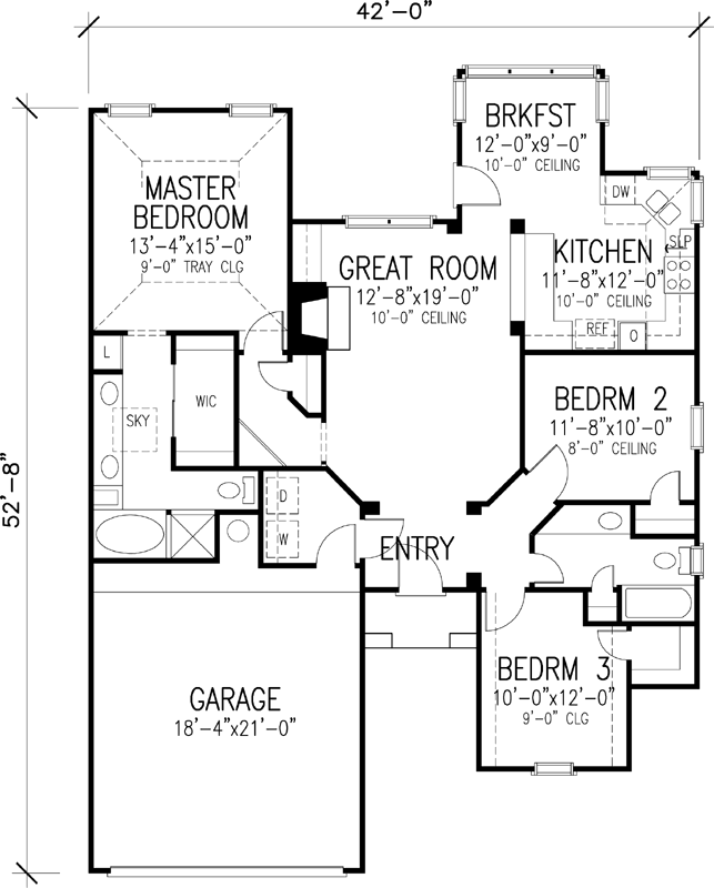 Main Floor Plan: 58-396