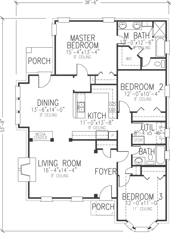 Main Floor Plan: 58-400