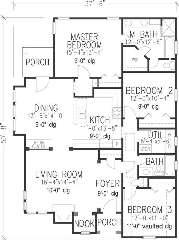 Main Floor Plan: 58-401