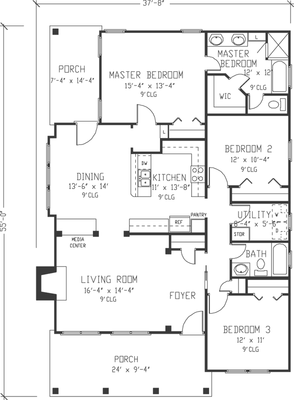 Main Floor Plan: 58-403