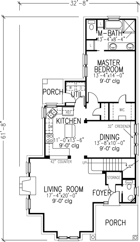 Main Floor Plan: 58-405