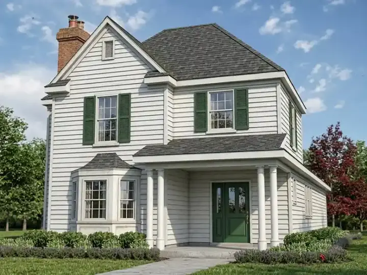 Traditional house plans 58-407 - front exterior, 1,760 sq ft, 3 bed, 2 bath house plans | Monster House Plans