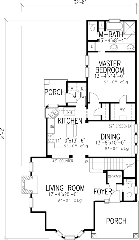 Main Floor Plan: 58-407