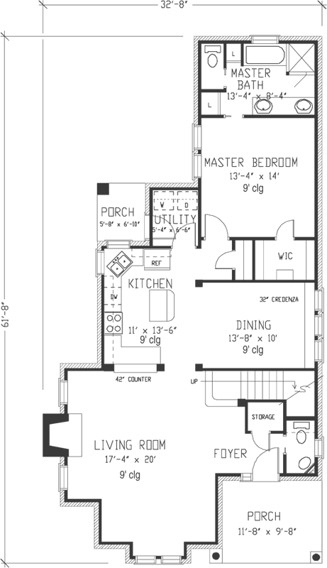 Main Floor Plan: 58-408
