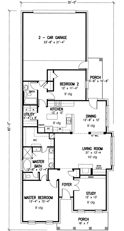 Main Floor Plan: 58-409