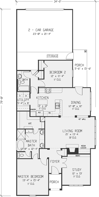 Main Floor Plan: 58-412