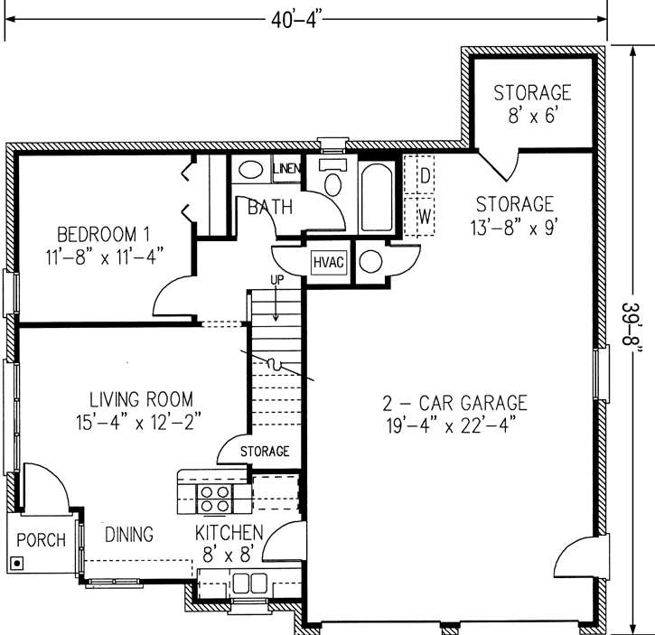 Main Floor Plan: 58-421