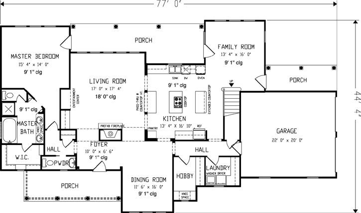 Main Floor Plan: 58-427