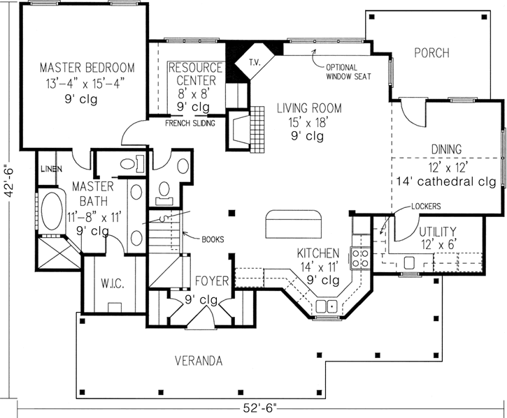 Main Floor Plan: 58-433