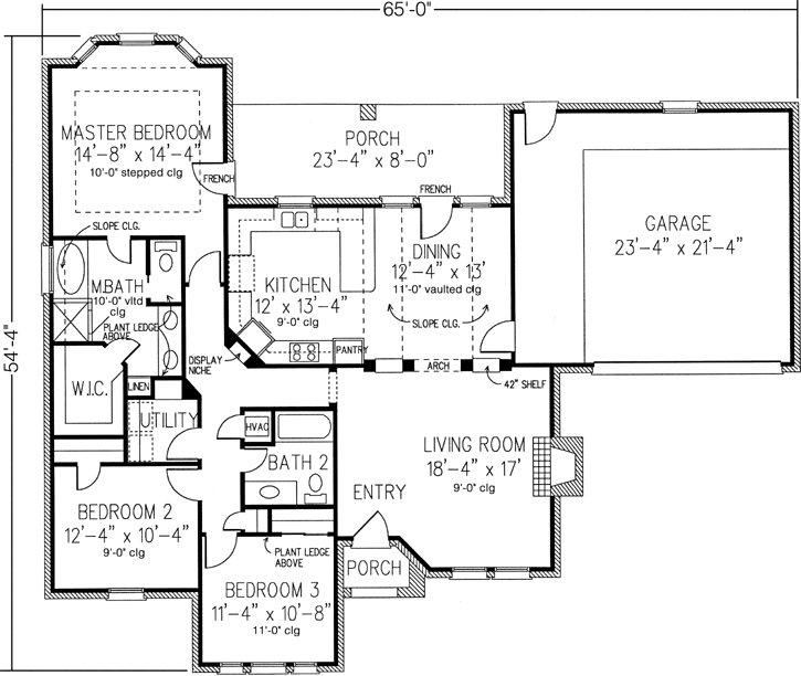 Main Floor Plan: 58-434