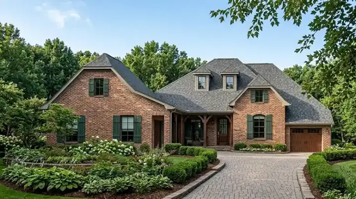 Country house plans 58-435 - front exterior, 2,672 sq ft, 3 bed, 4 bath house plans | Monster House Plans