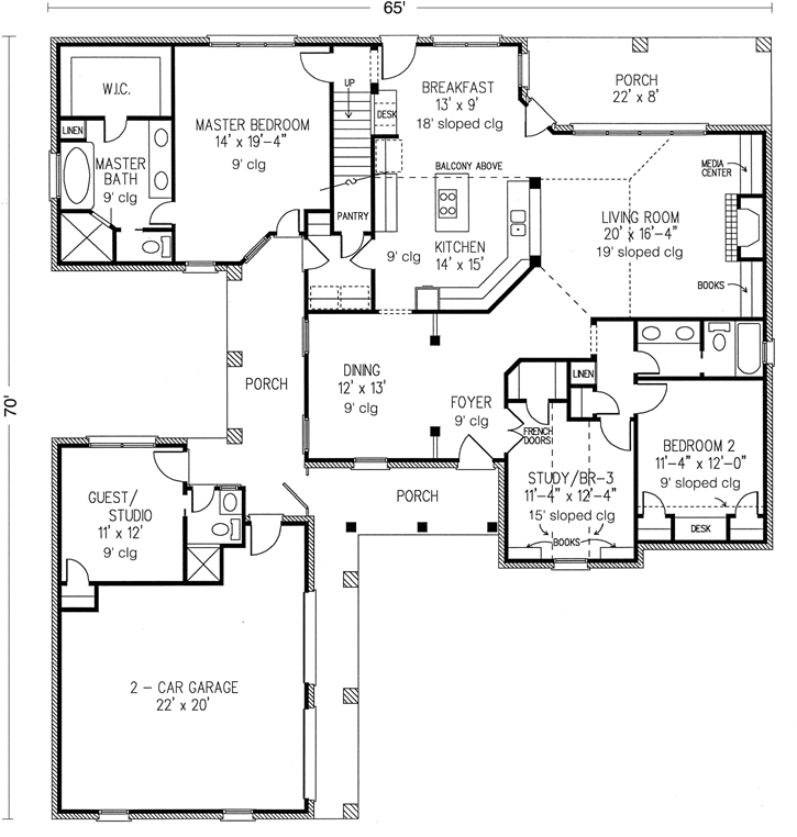 Main Floor Plan: 58-435