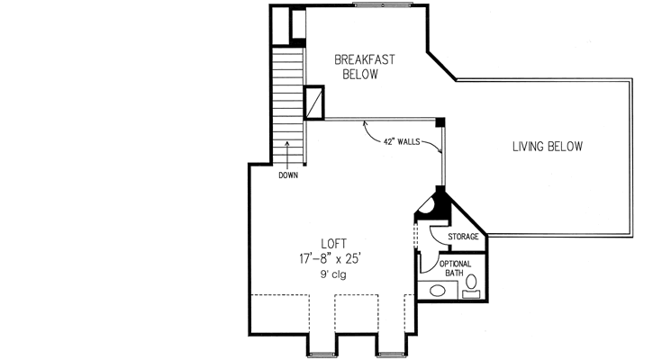 Upper/Second Floor Plan: 58-435