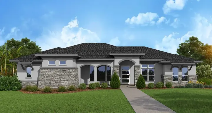 Florida house plans 59-157 - front exterior, 2,391 sq ft, 3 bed, 2 bath house plans | Monster House Plans
