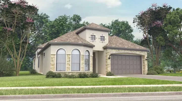 European house plans 59-162 - front exterior, 2,441 sq ft, 3 bed, 3 bath house plans | Monster House Plans