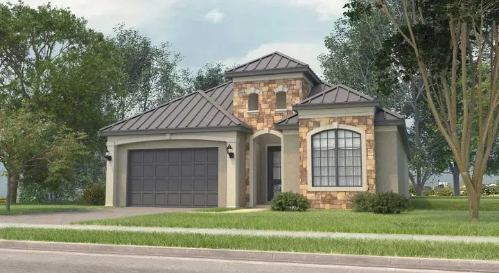 European house plans 59-168 - front exterior, 2,517 sq ft, 3 bed, 2 bath house plans | Monster House Plans