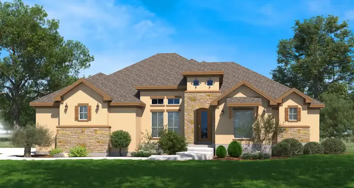 Mediterranean house plans 59-174 - front exterior, 2,535 sq ft, 4 bed, 3 bath house plans | Monster House Plans