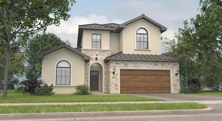European house plans 59-180 - front exterior, 2,583 sq ft, 4 bed, 4 bath house plans | Monster House Plans