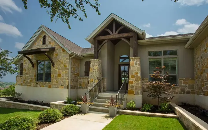 Modern Farmhouse house plans 59-181 - front exterior, 2,598 sq ft, 4 bed, 2 bath house plans | Monster House Plans