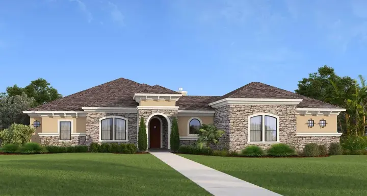 Mediterranean house plans 59-191 - front exterior, 2,763 sq ft, 3 bed, 2 bath house plans | Monster House Plans