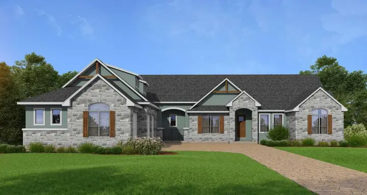 Country house plans 59-192 - front exterior, 2,770 sq ft, 3 bed, 2 bath house plans | Monster House Plans