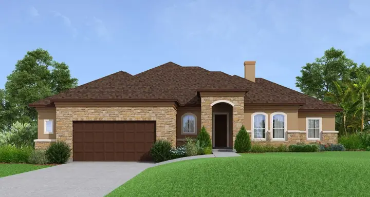 Mediterranean house plans 59-197 - front exterior, 2,811 sq ft, 3 bed, 3 bath house plans | Monster House Plans