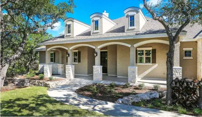 French Country house plans 59-202 - front exterior, 2,871 sq ft, 4 bed, 3 bath house plans | Monster House Plans