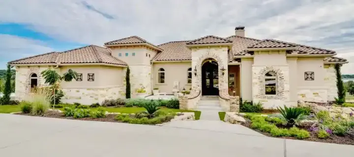 Mediterranean house plans 59-257 - front exterior, 4,062 sq ft, 4 bed, 4 bath house plans | Monster House Plans
