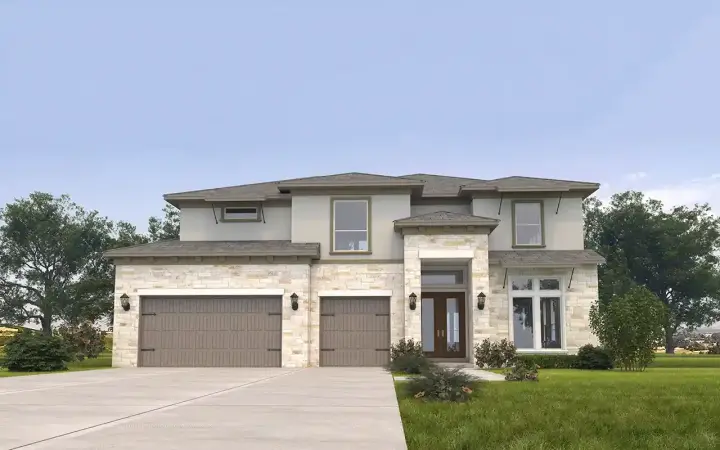 Traditional house plans 59-259 - front exterior, 3,910 sq ft, 5 bed, 4 bath house plans | Monster House Plans