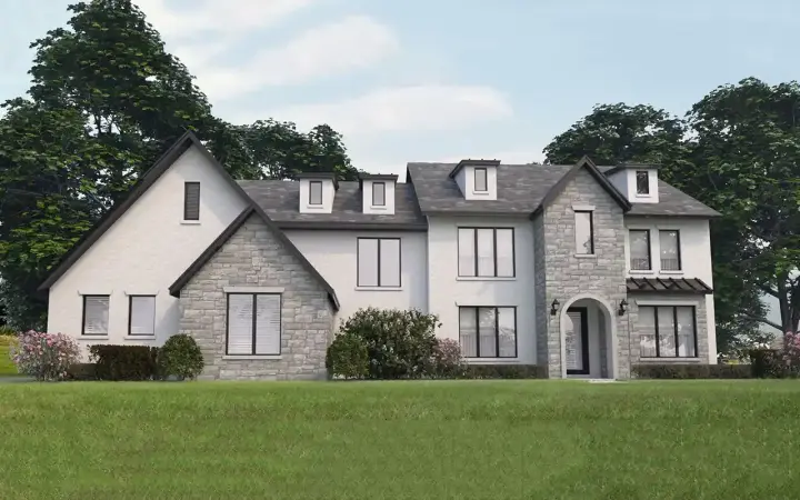 Traditional house plans 59-283 - front exterior, 3,231 sq ft, 2 bed, 3 bath house plans | Monster House Plans