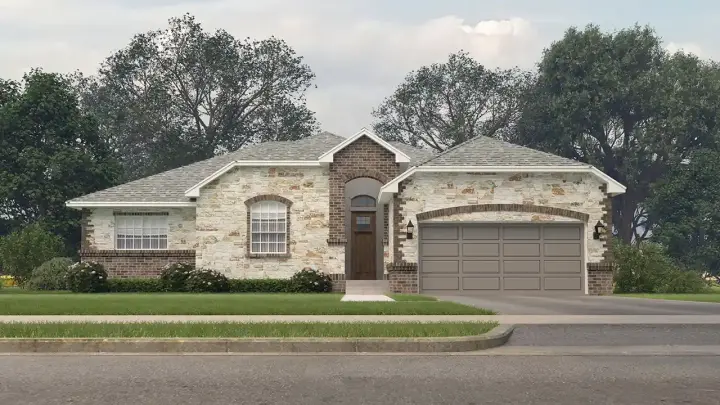 New American house plans 59-297 - front exterior, 2,149 sq ft, 3 bed, 2 bath house plans | Monster House Plans