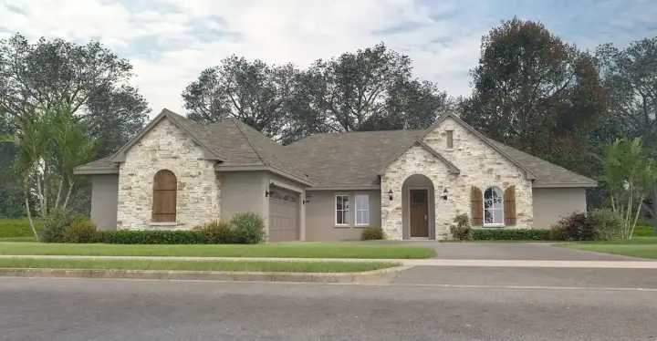 Texas Hill Country house plans 59-328 - front exterior, 2,964 sq ft, 3 bed, 2 bath house plans | Monster House Plans