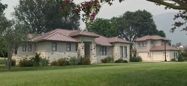 Texas Hill Country house plans 59-329 - front exterior, 3,013 sq ft, 3 bed, 3 bath house plans | Monster House Plans