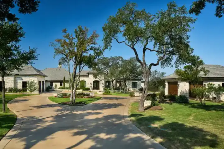 Texas Hill Country house plans 59-335 - front exterior, 5,358 sq ft, 3 bed, 3 bath house plans | Monster House Plans