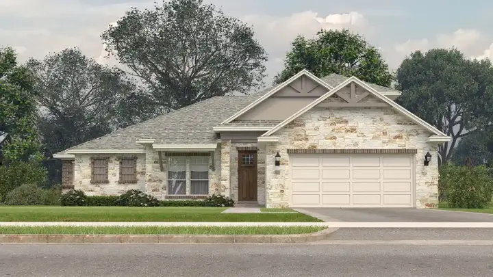 Transitional house plans 59-336 - front exterior, 2,919 sq ft, 4 bed, 3 bath house plans | Monster House Plans